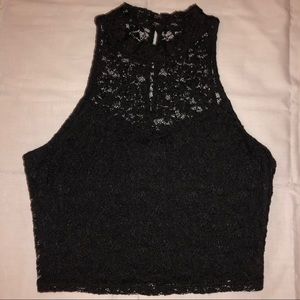 Black Lacy Top